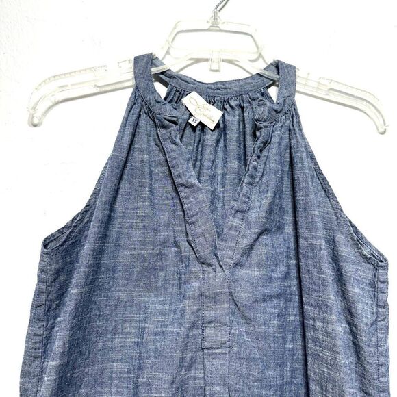 Lauren Gabrielson Dress Tank Top Blue Mini Short Sundress Casual Womens size XS - Picture 3 of 5